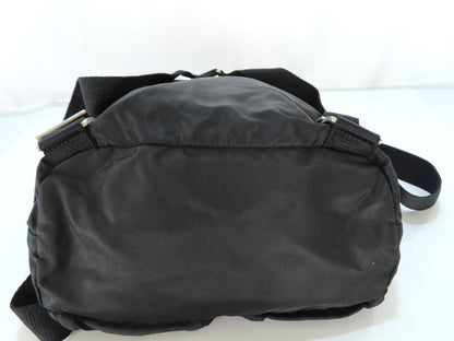 PRADA Nylon PRADA Tessuto Nylon and Leather Drawstring Backpack Backpack Daypack Backpack