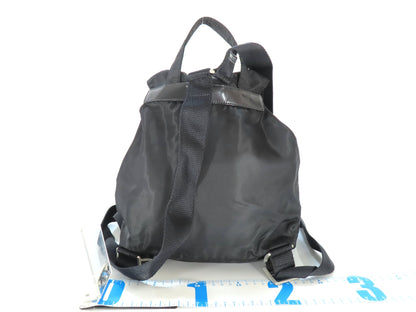 PRADA Nylon PRADA Tessuto Nylon and Leather Drawstring Backpack Backpack Daypack Backpack