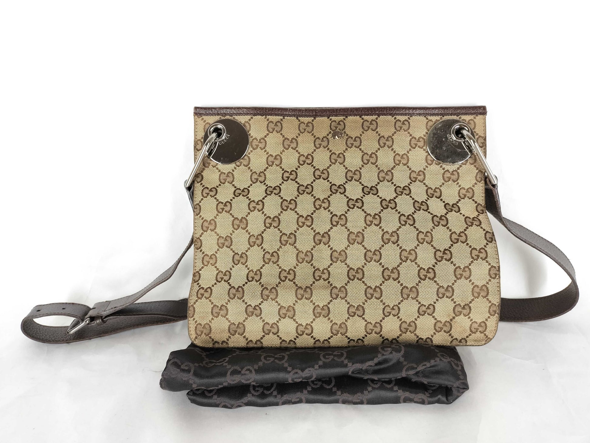 GUCCI GG Canvas Shoulder Bag 120842