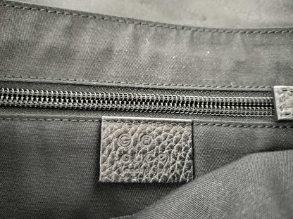 GUCCI GG Canvas Messenger Bag, Black, 374423, Shoulder Bag