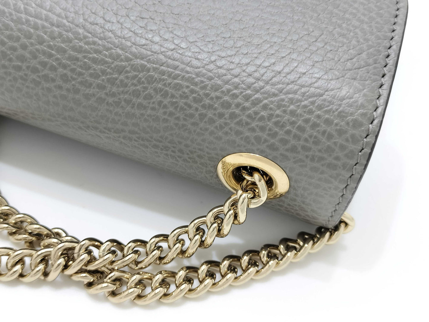 GUCCI Interlocking G Shoulder Bag, Gray, 510304