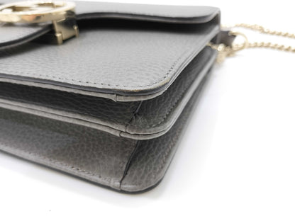 GUCCI Interlocking G Shoulder Bag, Gray, 510304