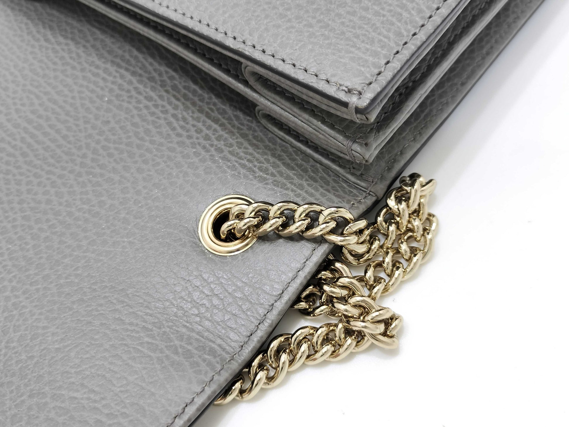 GUCCI Interlocking G Shoulder Bag, Gray, 510304