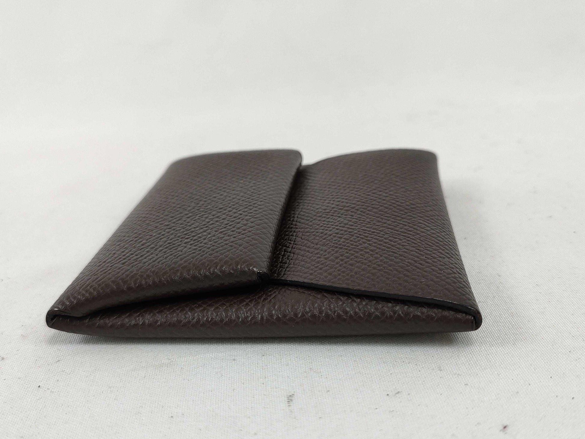 HERMES Bastia Wallet Brown D Engraved Coin Case
