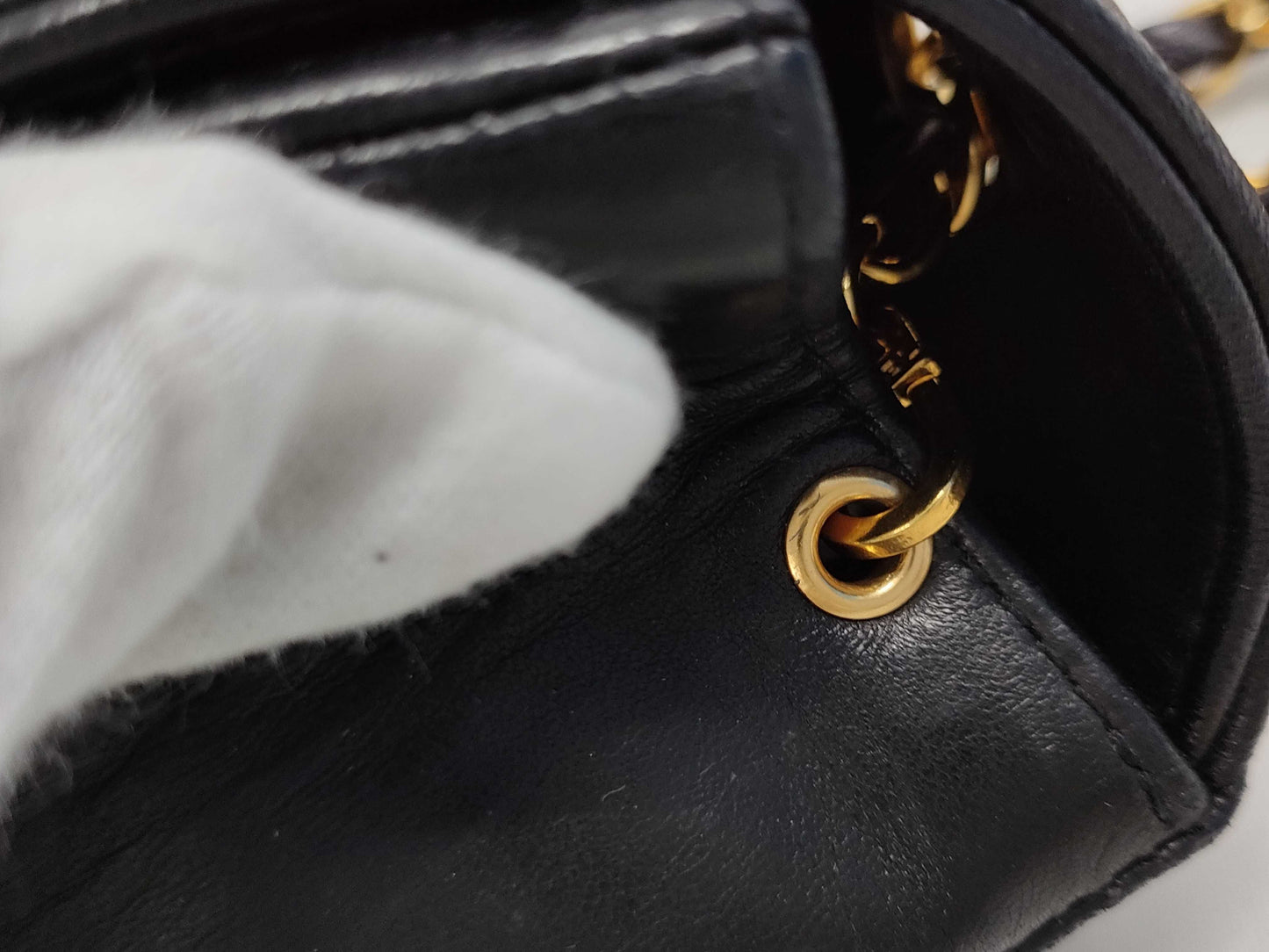CHANEL Lambskin Matelasse Diana Flap Chain Shoulder Bag