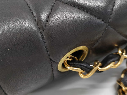 CHANEL Lambskin Matelasse Diana Flap Chain Shoulder Bag