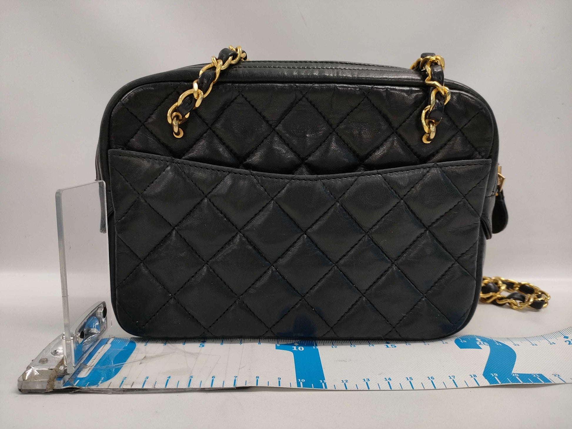 CHANEL Matelasse Lambskin Chain Shoulder Bag
