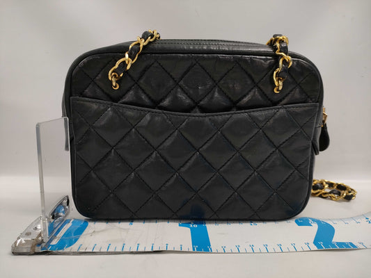 CHANEL Matelasse Lambskin Chain Shoulder Bag