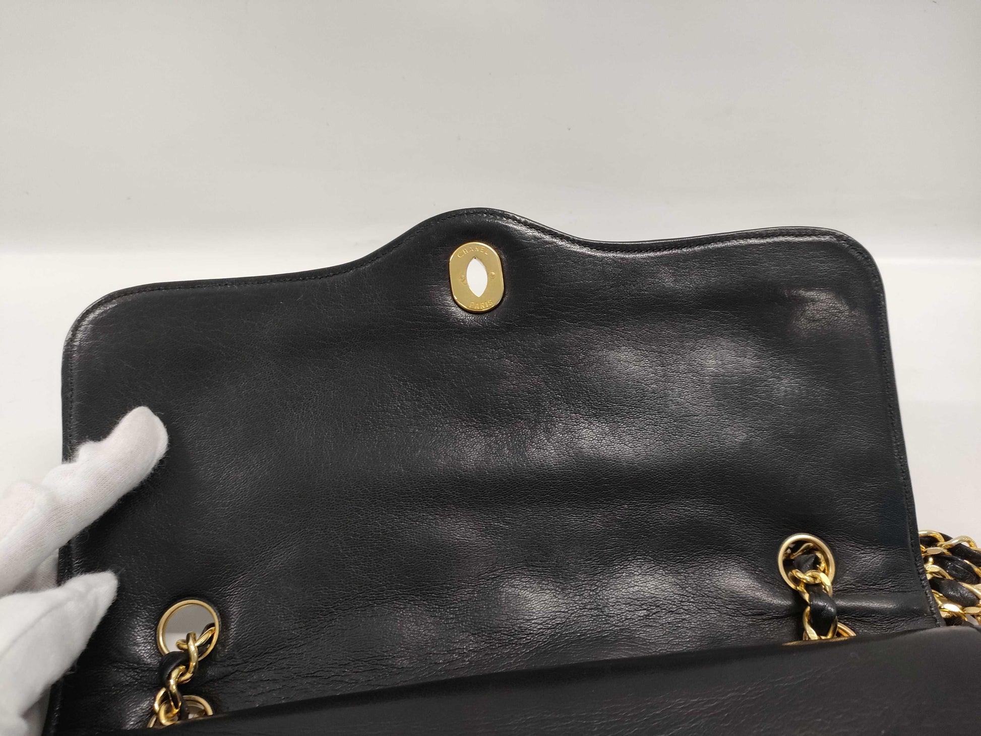 CHANEL Paris Limited Edition Matelasse Lambskin 25 Double Flap Double Chain Shoulder Bag