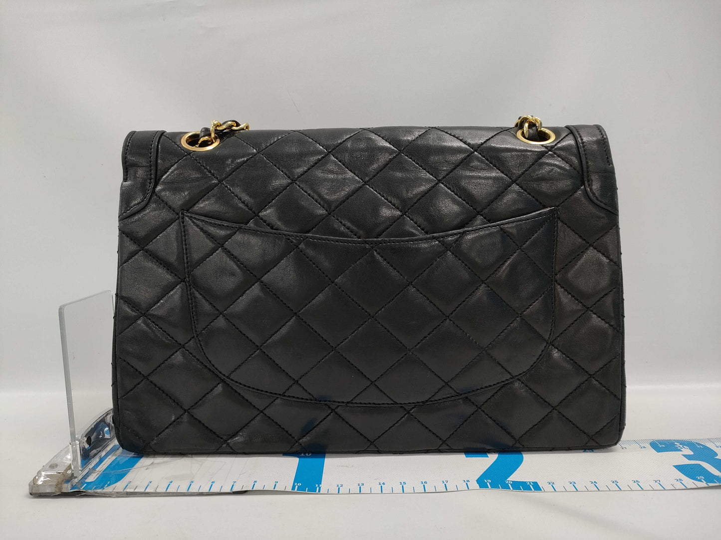 CHANEL Paris Limited Edition Matelasse Lambskin 25 Double Flap Double Chain Shoulder Bag