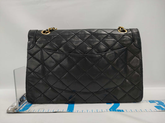 CHANEL Paris Limited Edition Matelasse Lambskin 25 Double Flap Double Chain Shoulder Bag