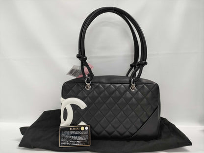 CHANEL Cambon Line Bowling Bag Handbag Bag