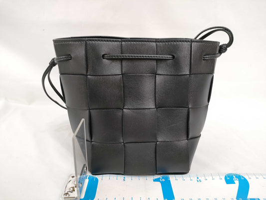 BOTTEGA VENETA Intrecciato Bottega Veneta Maxi Intrecciato Cassette Mini Crossbody Bag Shoulder Bag Black