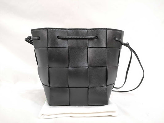 BOTTEGA VENETA Intrecciato Bottega Veneta Maxi Intrecciato Cassette Mini Crossbody Bag Shoulder Bag Black