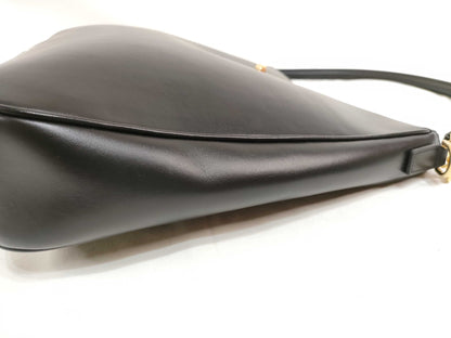 CELINE Medium Camille 16 Shoulder Bag in Black Leather