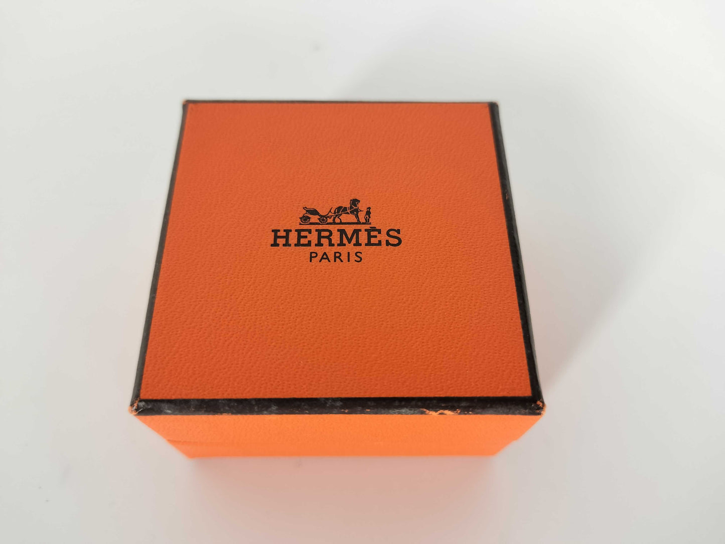 HERMES CAGE DE H H Cube Earrings