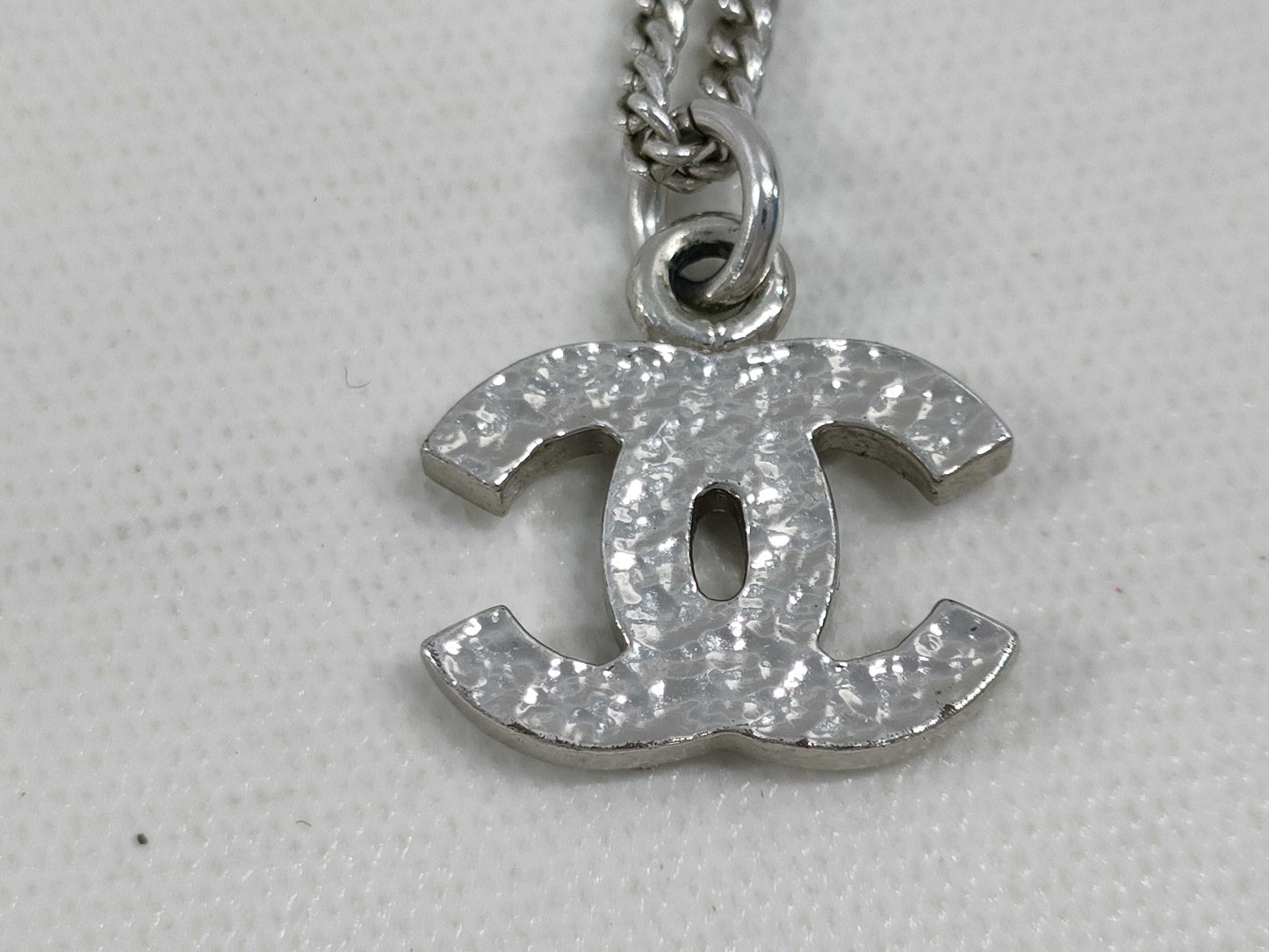 CHANEL Coco Mark Rhinestone Necklace 07V Necklace