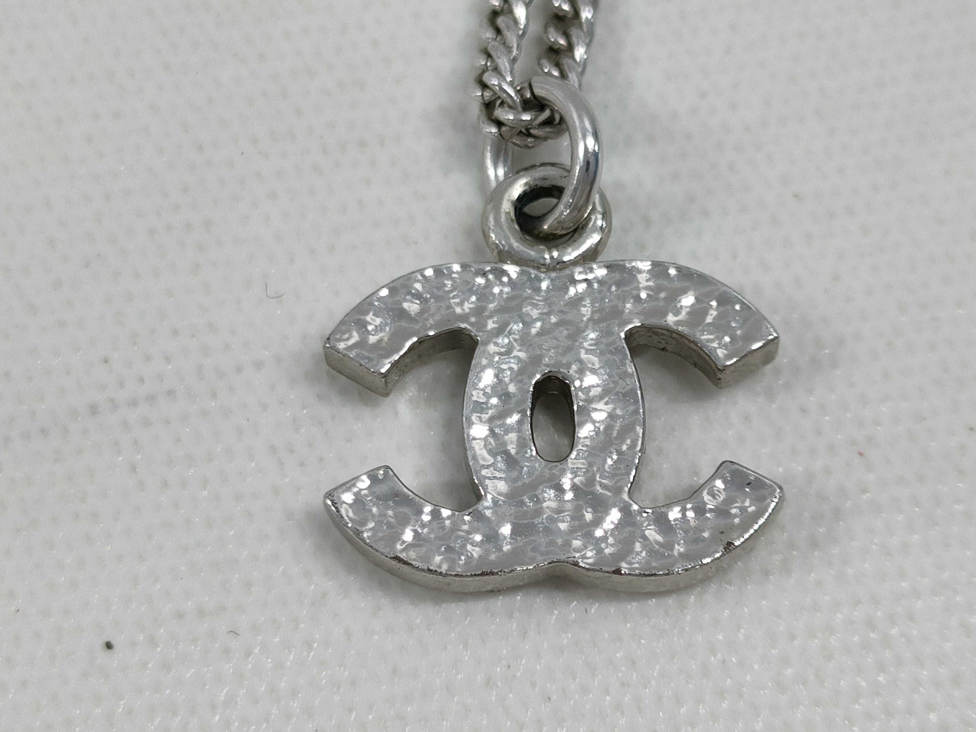 CHANEL Coco Mark Rhinestone Necklace 07V Necklace