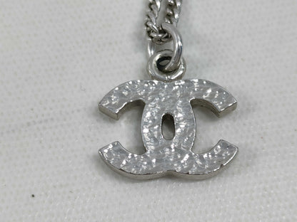 CHANEL Coco Mark Rhinestone Necklace 07V Necklace