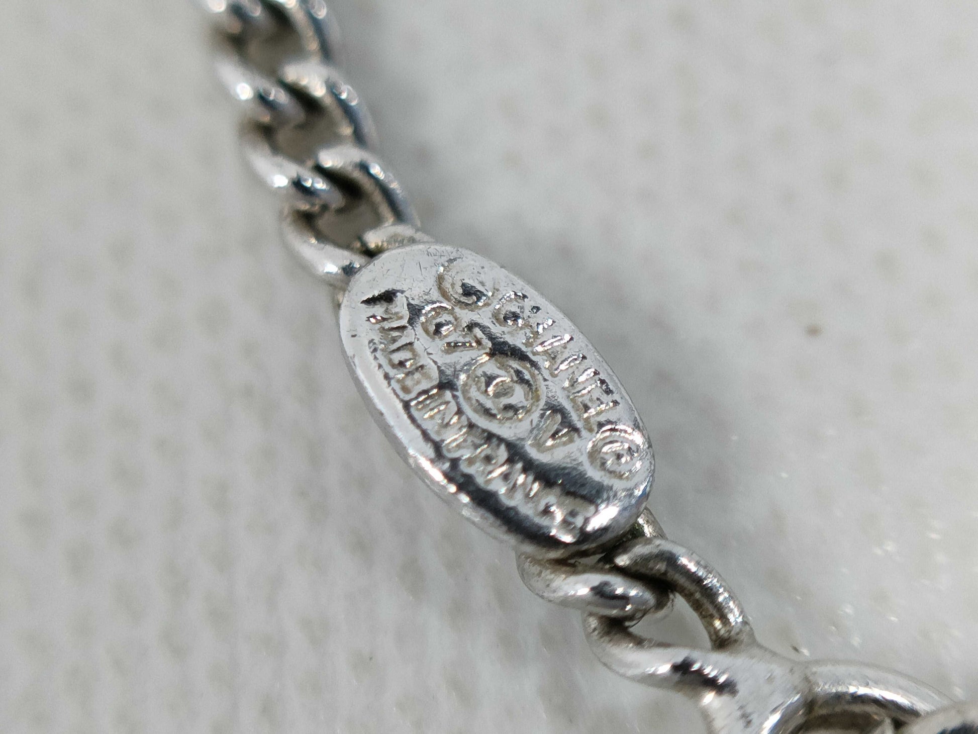 CHANEL Coco Mark Rhinestone Necklace 07V Necklace