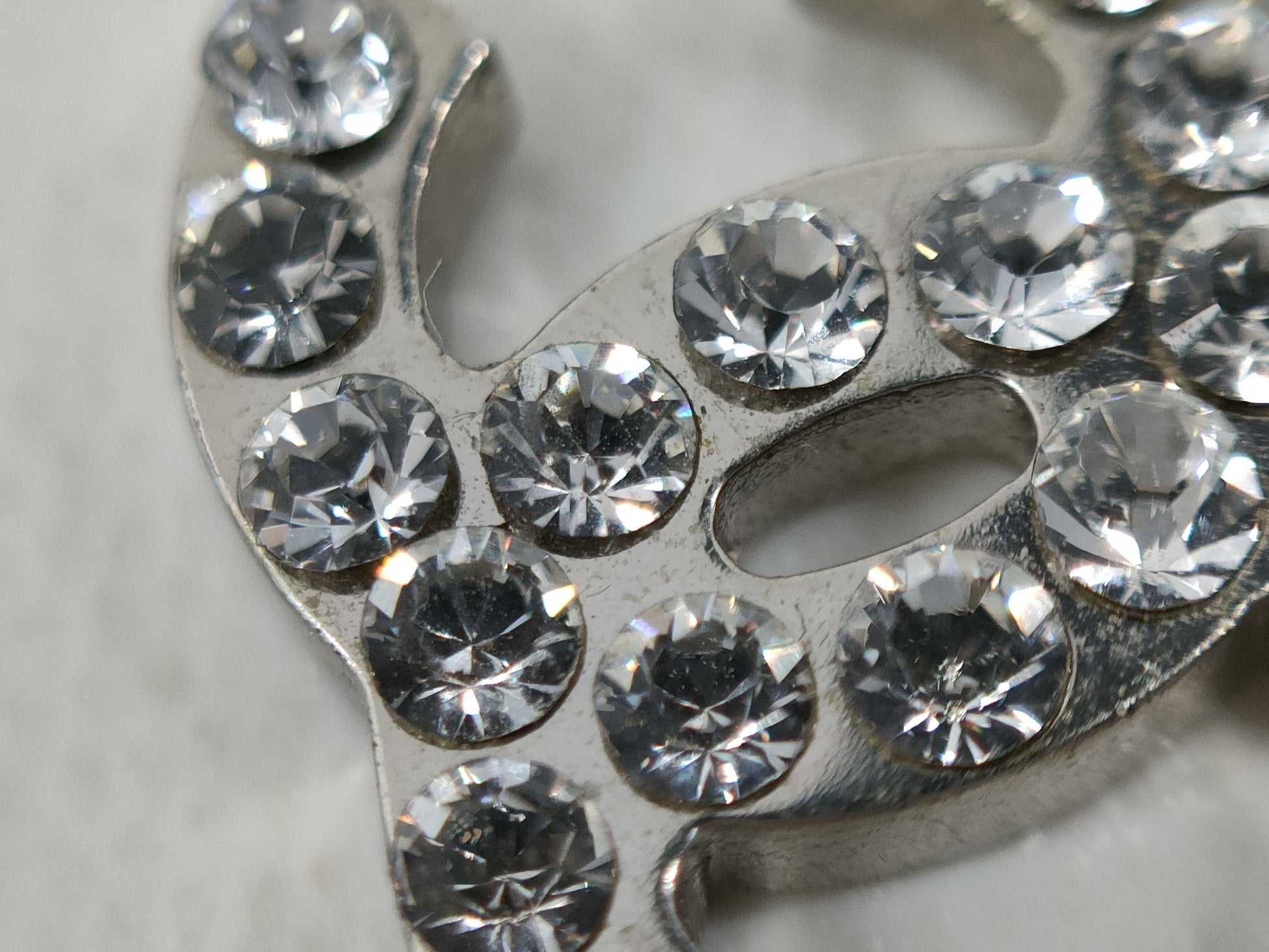 CHANEL Coco Mark Rhinestone Necklace 07V Necklace