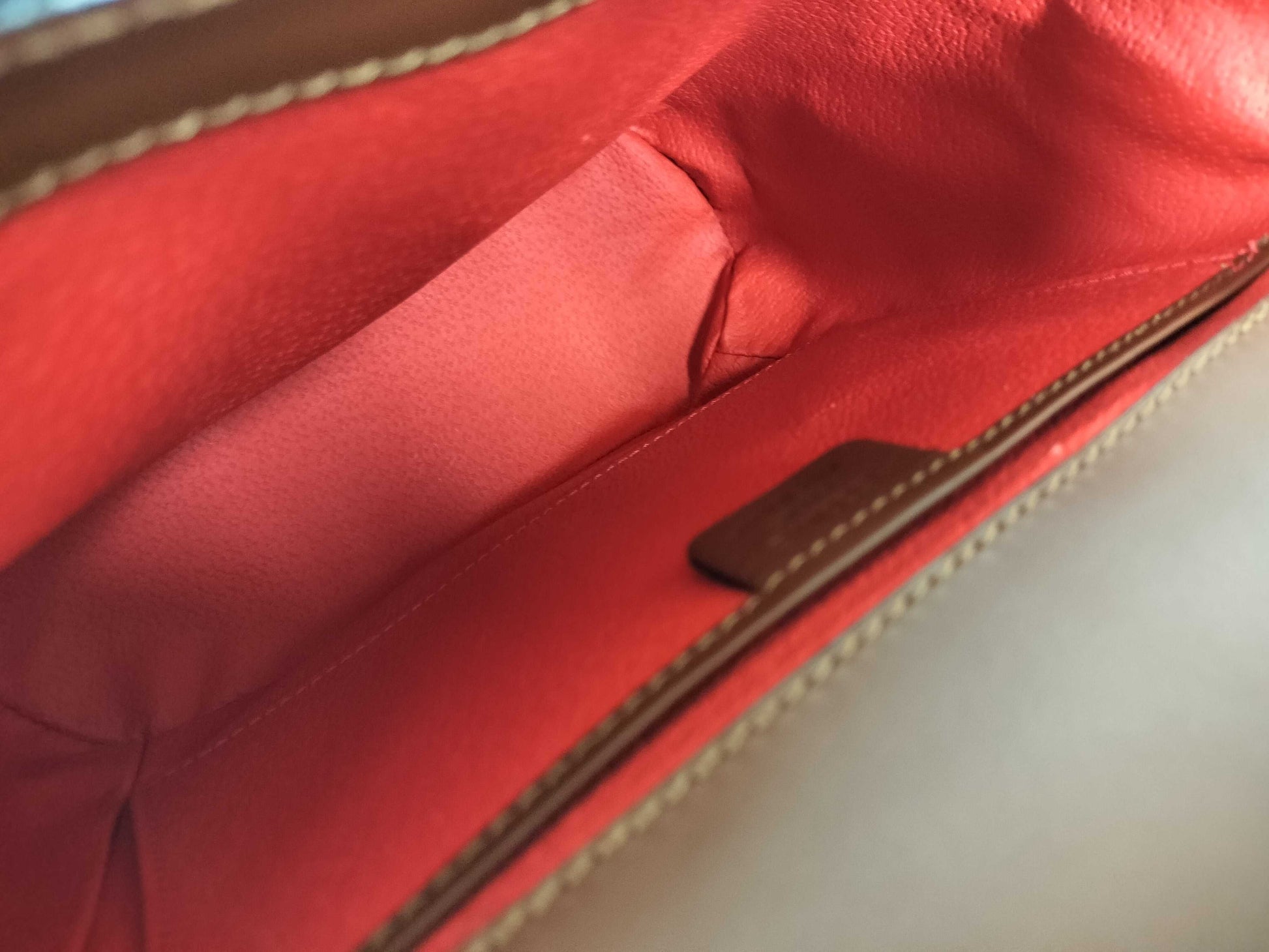 CELINE Brown Leather Shoulder Bag