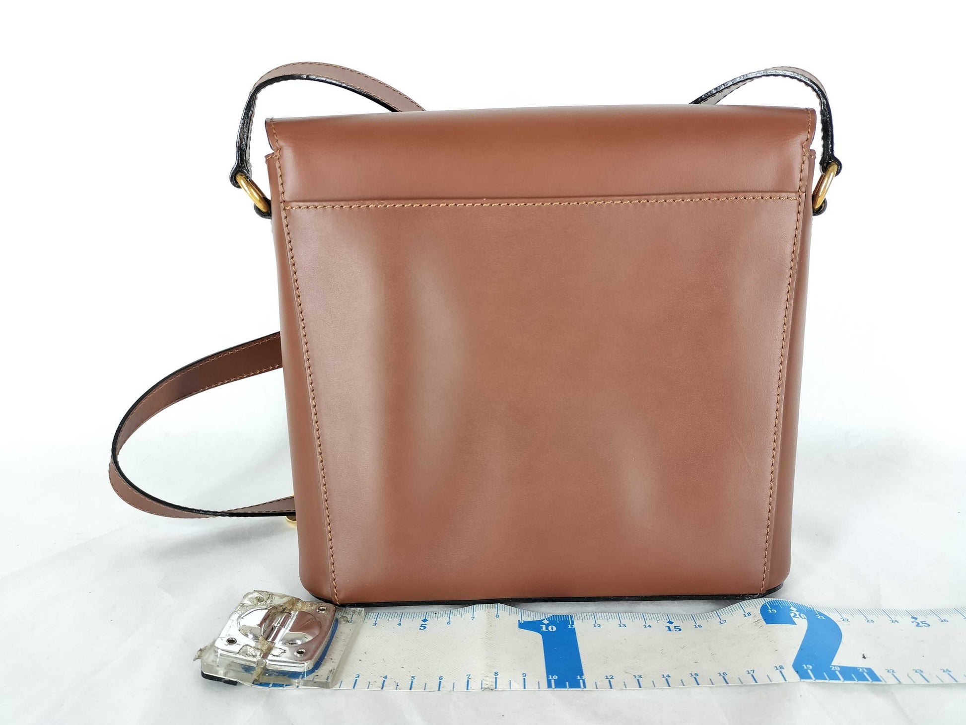 CELINE Brown Leather Shoulder Bag