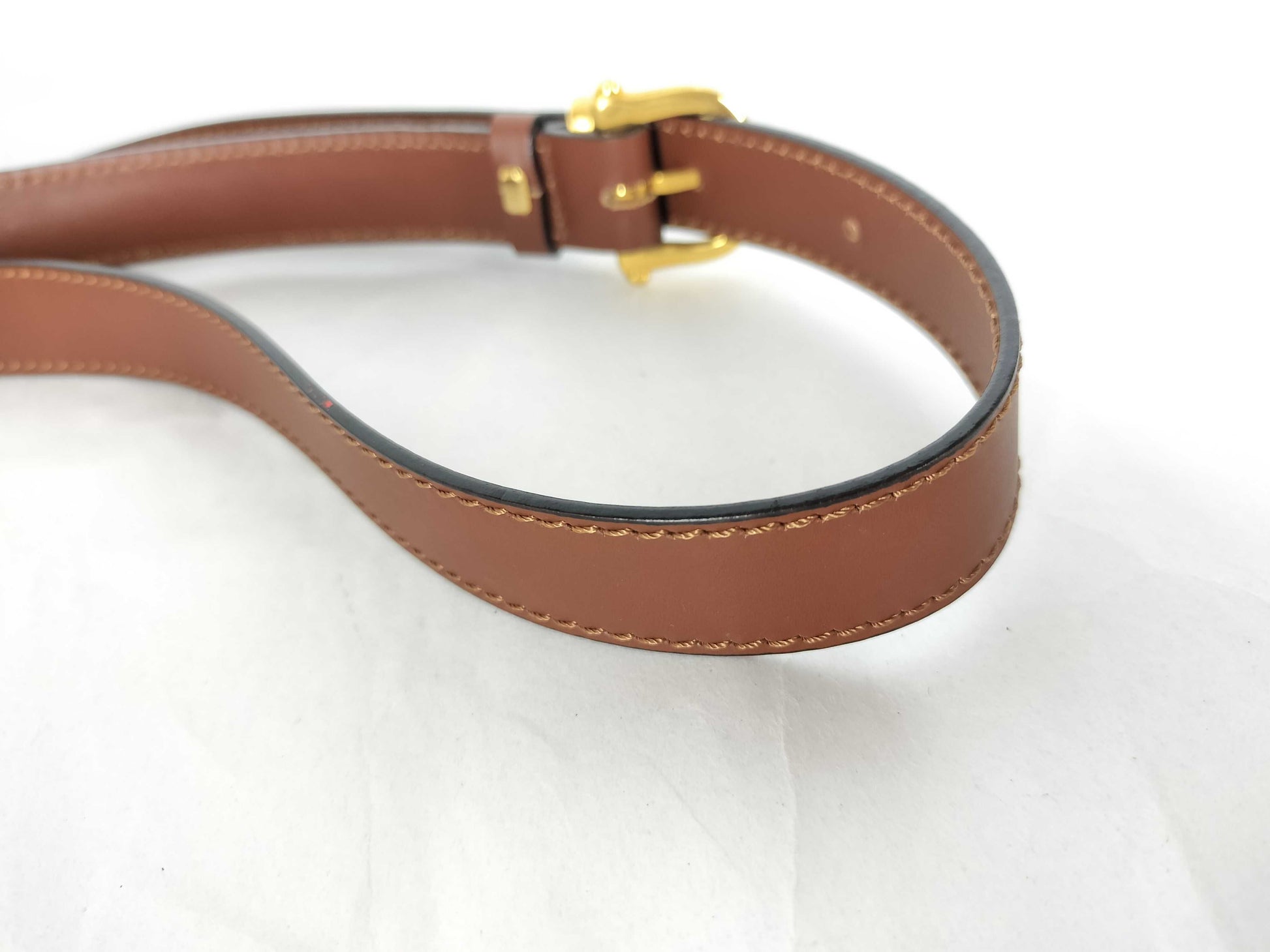 CELINE Brown Leather Shoulder Bag
