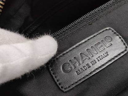 CHANEL New Travel Line Handbag Black Handbag