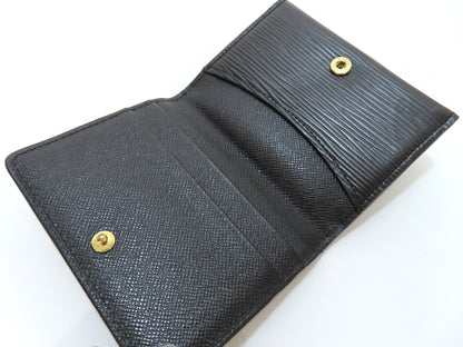 LOUIS VUITTON Epi Ludlow Black M63302 Coin Case, Card Case, Card Case, Pass Case, Business Card Case