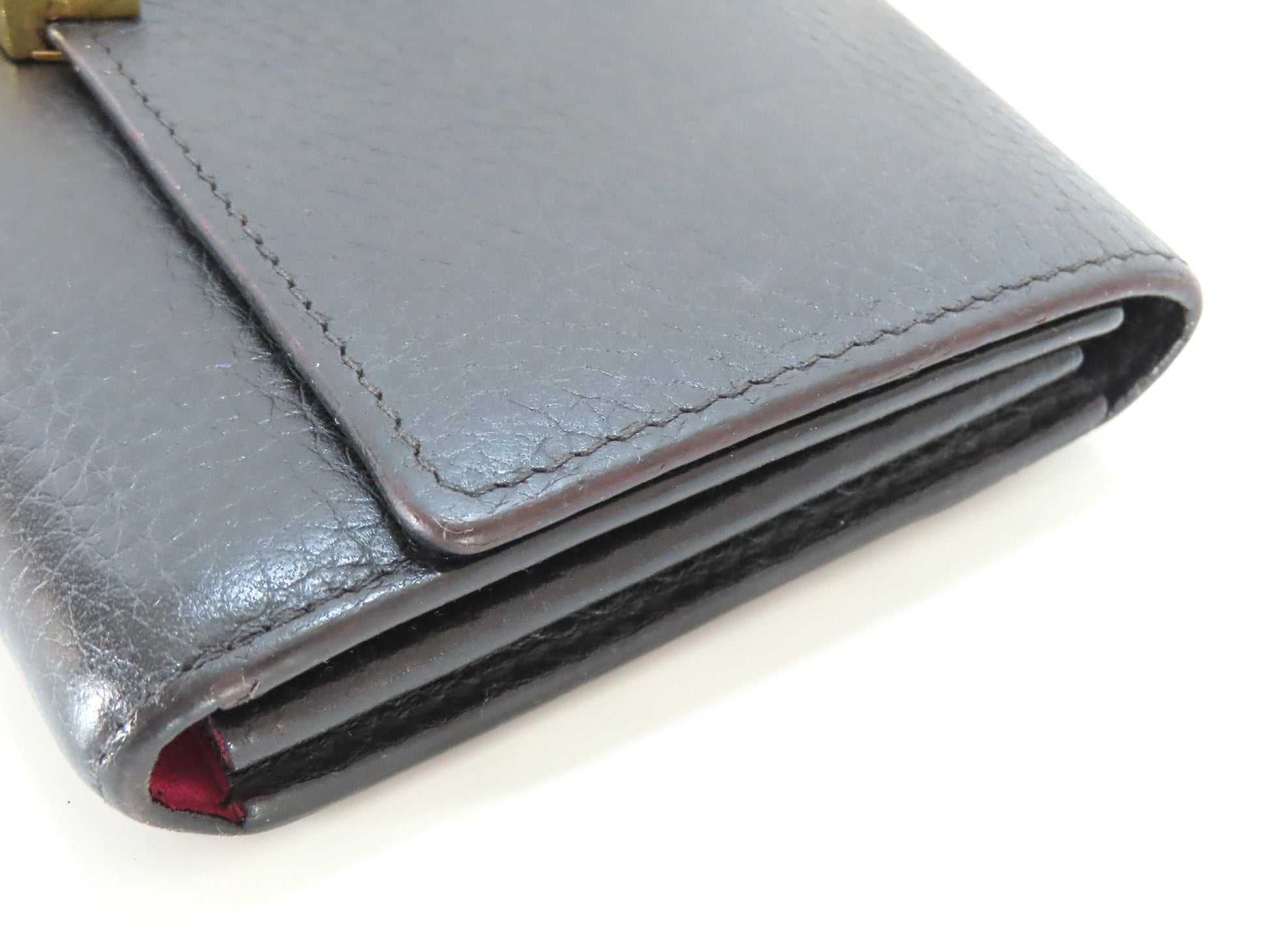 LOUIS VUITTON Taurillon Capucines Portefeuille M61248 Black Wallet