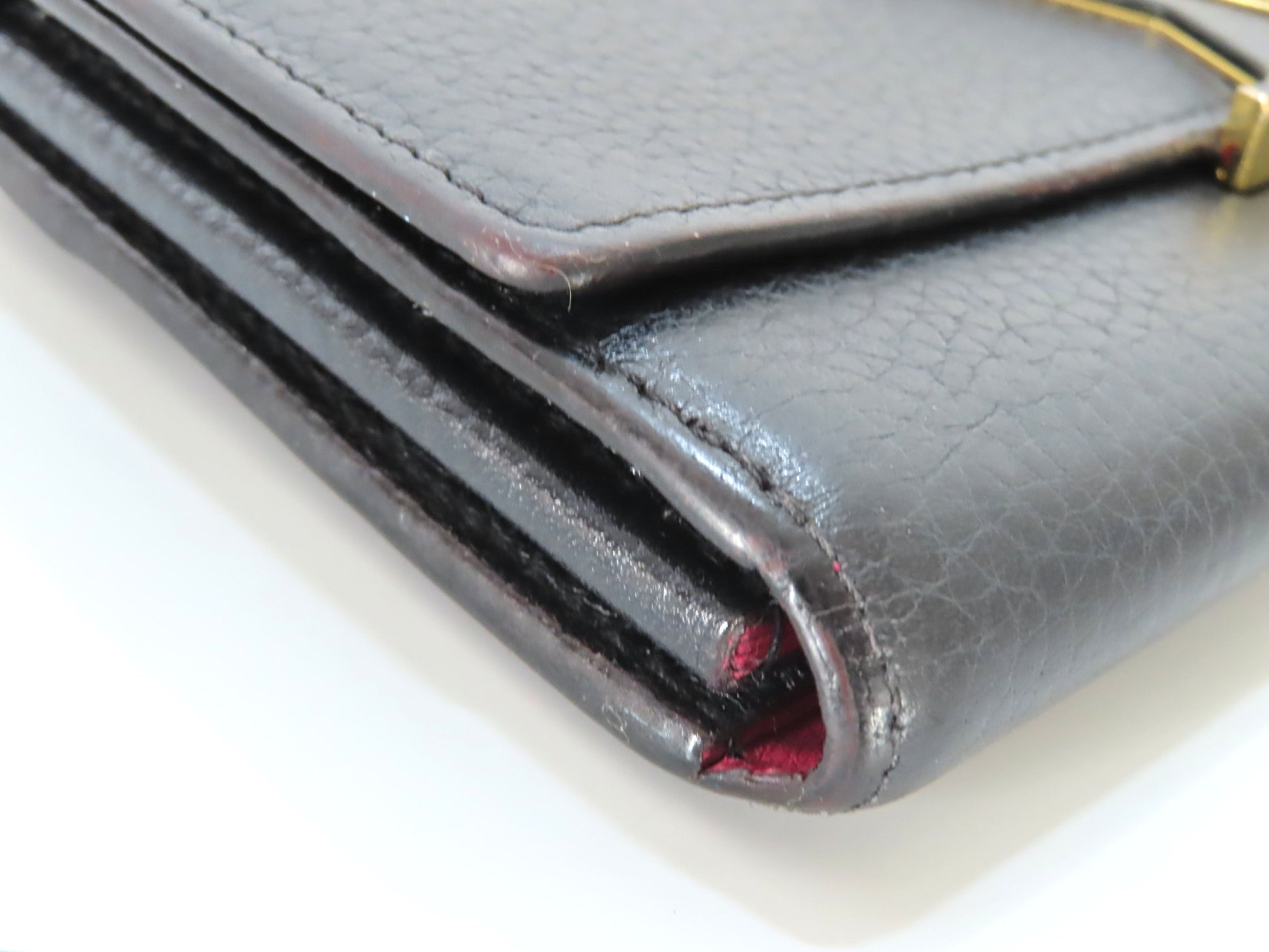 LOUIS VUITTON Taurillon Capucines Portefeuille M61248 Black Wallet