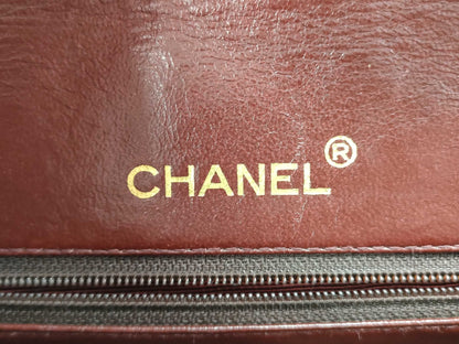 CHANEL Matelasse Lambskin Double Flap Chain Shoulder Bag