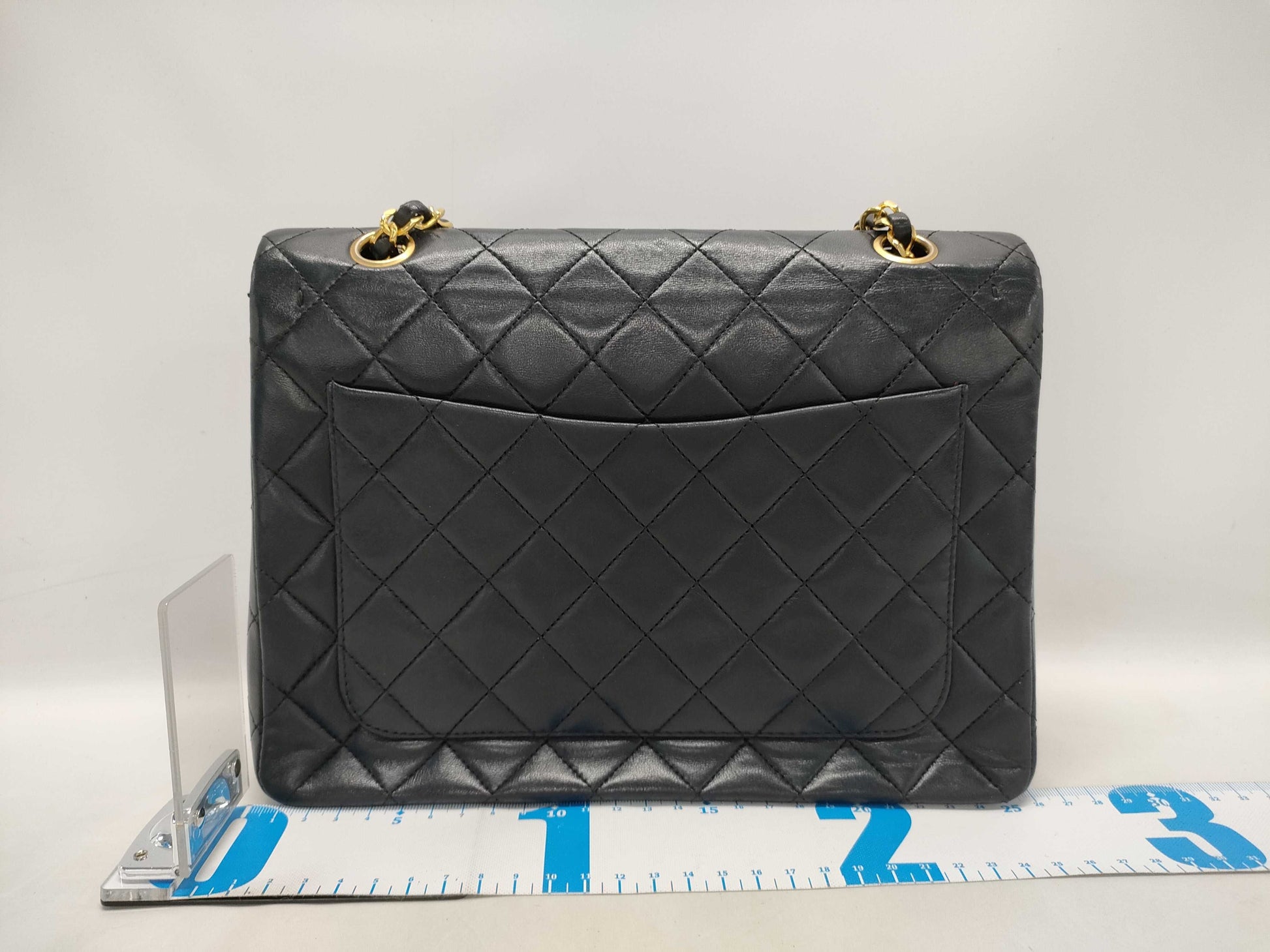 CHANEL Matelasse Lambskin Double Flap Chain Shoulder Bag
