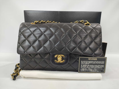 CHANEL Lambskin Matelasse 25 Double Flap Chain Shoulder Bag, No. 3