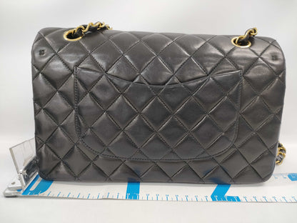 CHANEL Lambskin Matelasse 25 Double Flap Chain Shoulder Bag, No. 3