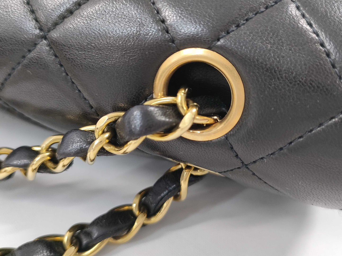 CHANEL Lambskin Matelasse 25 Double Flap Chain Shoulder Bag, No. 3