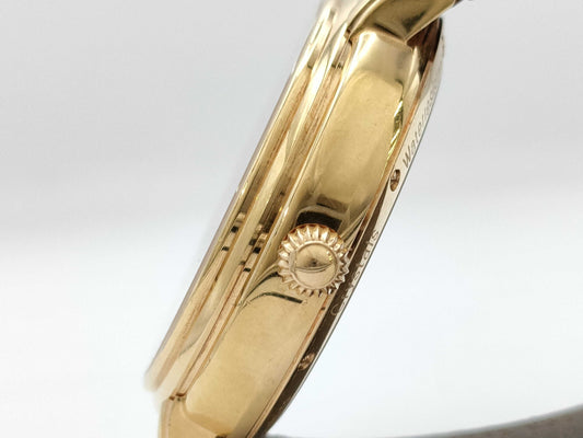 MAURICE LACROIX Calendar Retrograde AD42764 76847 Manual Winding 18K Yellow Gold Men's Watch