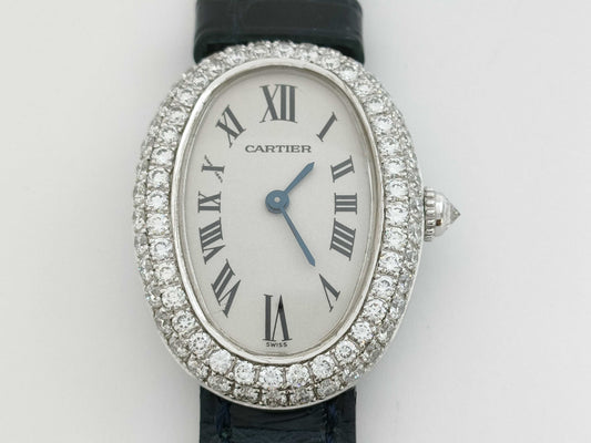 Cartier Baignoire W15133L2 1955 195883CD K18WG Women's Watch