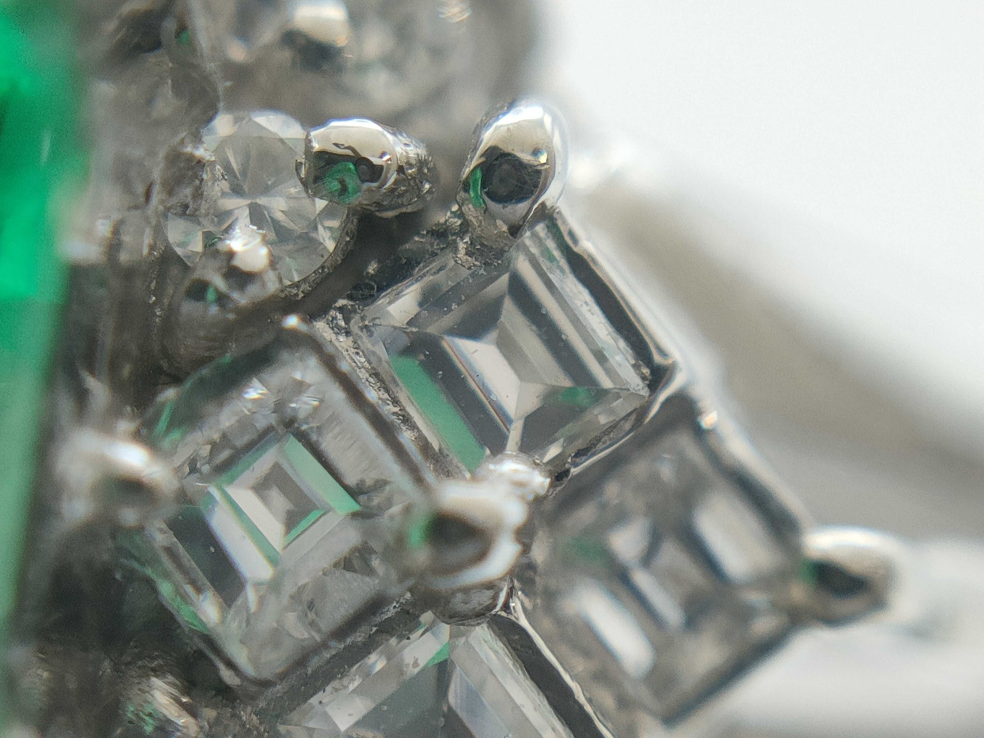E0.88ct D0.23ct PT900 6.1g Ring 