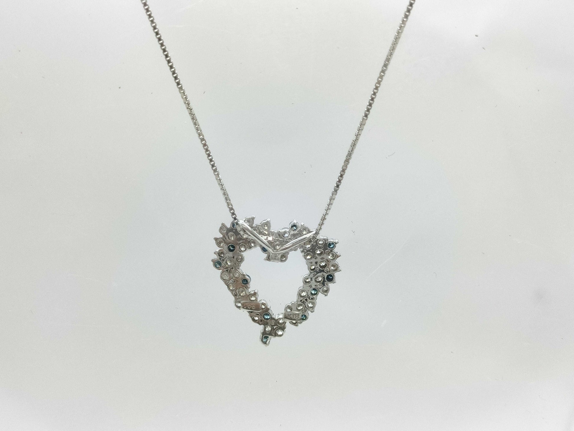 D1.00ct K18WG 5.6g Necklace 
