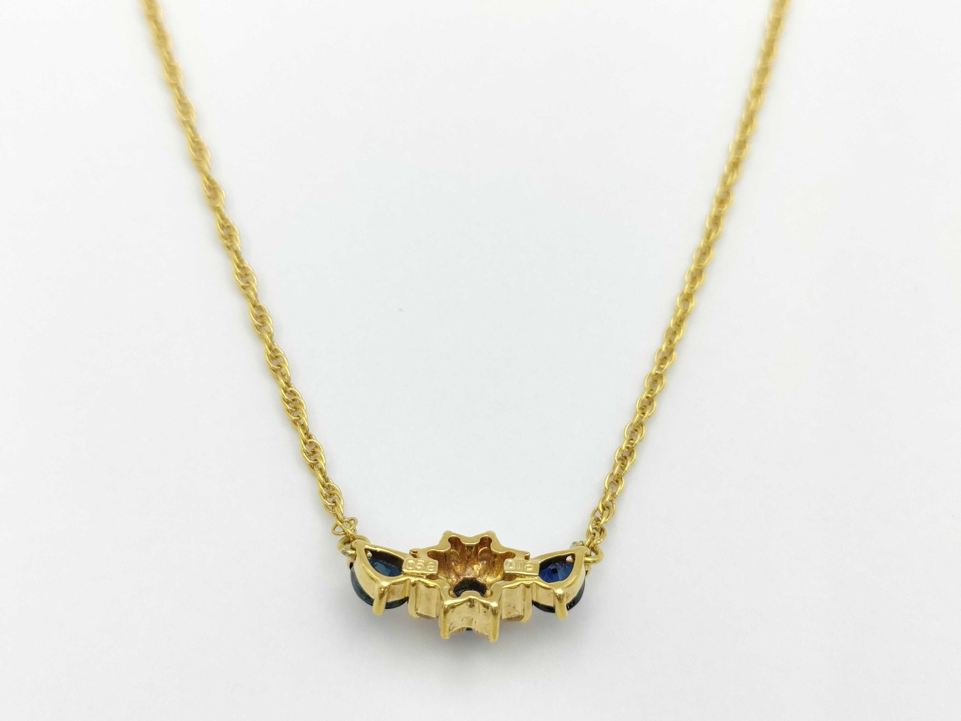 S0.58ct D0.16ct 750 3.5g Necklace 