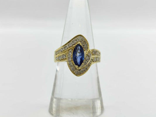 S 0.88ct D 0.58ct 750 5.6g Ring 