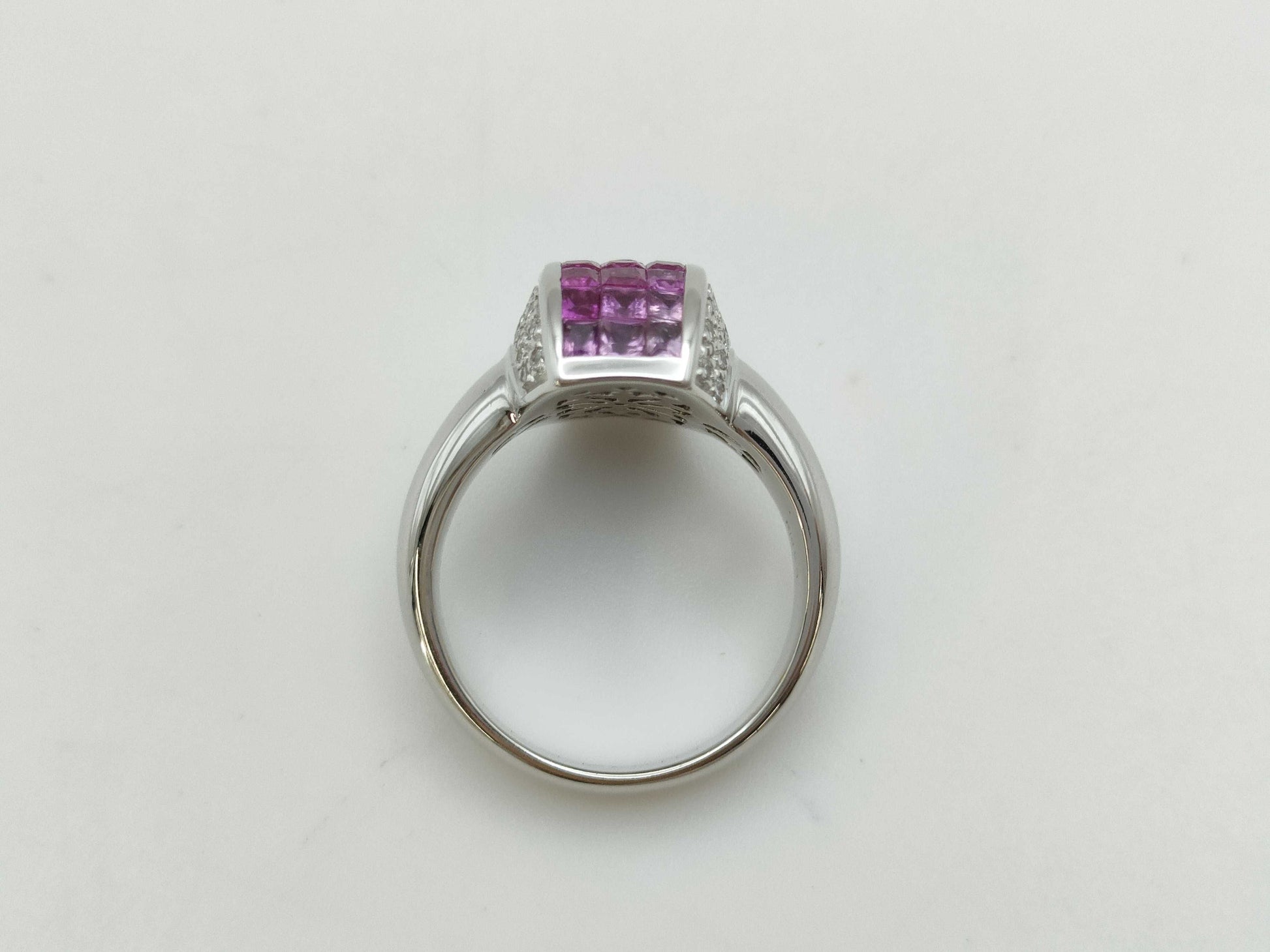 PS1.94ct D0.19ct K18WG 9.2g Ring 