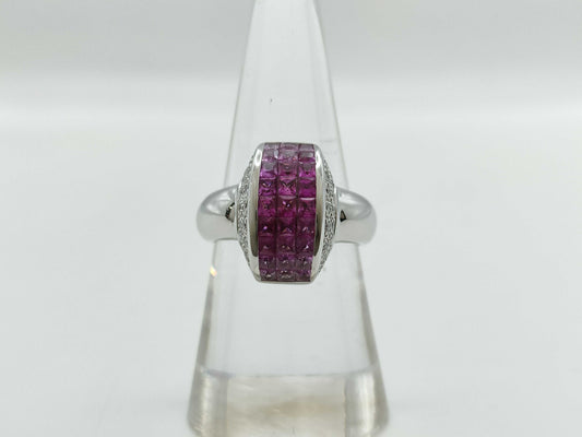 PS1.94ct D0.19ct K18WG 9.2g Ring 