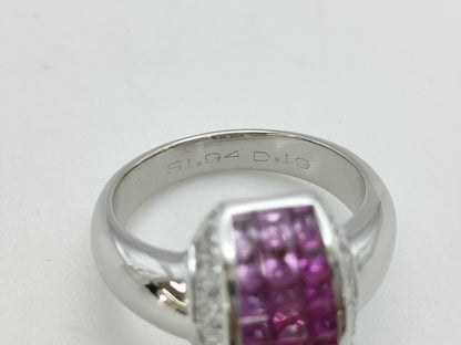 PS1.94ct D0.19ct K18WG 9.2g Ring 