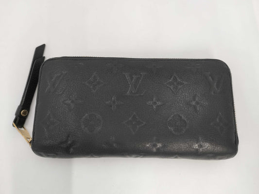 LOUIS VUITTON Monogram Empreinte Zippy Wallet Noir Wallet