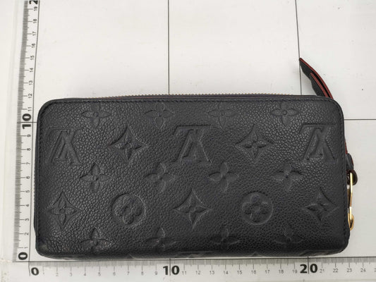 LOUIS VUITTON Monogram Empreinte Zippy Wallet Marine Rouge Wallet