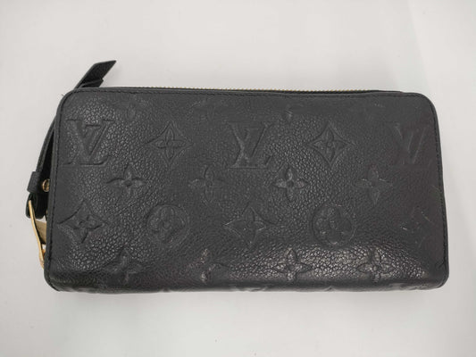 LOUIS VUITTON Monogram Empreinte Zippy Wallet Noir Wallet