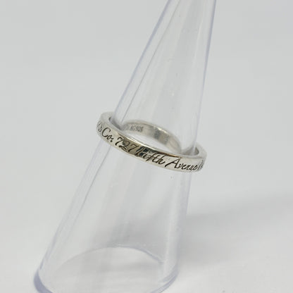 Tiffany & Co. Tiffany Ring Narrow Not Narrow New York Sterling Silver 925 2.5g Ring
